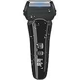 【2025業界新設計】シェーバー メンズ ひげそり 電動 電気シェーバー 髭剃り 低騒音 IPX7防水 水洗い可能 ウェット＆ドライ両対応 Type-C充電式 スマートLEDディスプレイ 1.5時間急速充電 長持ちバッテリー 軽量で持ち運びやすい 出