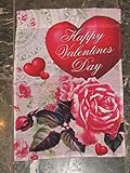 12X18 Happy Valentine'S Valentines Day Hearts Flower Sleeved Garden 12X18 Flag [並行輸入品]