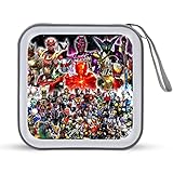 仮面ライダー CDケース プラケース スリム BD DVDケース 大容量 40枚収納 ディスク収納ケース 小型 持ち運び便利 可愛い 男女兼用 旅行 自宅用 セミハード ファスナー付