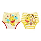 ☆★ディズニー【Disney】国内正規品★☆ヒップにプーさんのキャラクタープリント防水加工4層トレーニングパンツ2枚組90cm 95cm (90cm)