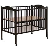 スリーピー ワンタッチハイベッド パル ベビーベッド 収納棚無 ブラウン 日本製 ワンタッチで折りたたんで移動や収納も楽々