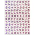きらきらシール　星　ﾋﾟﾝｸ(108個)　3枚入り　(10枚入り＝600円もございます）