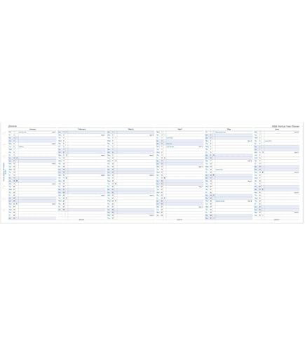 Filofax Calendar Diary Refill, Personal/Compact Size, Vertical Year Planner, Cotton Cream Paper, English, 2025 (C68408-25