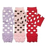 Bowbear赤ちゃん3-pair半分用フリル付きレッグウォーマー