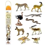 Safari Ltd.サハラ砂漠の動物たち - 9つのミニ動物の置物 - 教育玩具セット 男の子 女の子 子供用 対象年齢3歳以上