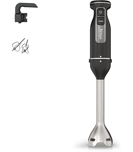 Krups Perfect Mix Hand Blender HZ6568 | Blender | 1000 Watt | Stainless Steel Base | 4 Extra Sharp Blades | Powelix Technology | Whisk | 500 ml Chopper | 800 ml Measuring Cup | Black/Silver