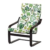 【IKEA/イケア】POÄNG アームチェア, ブラックブラウン, スィッマルプ グリーン