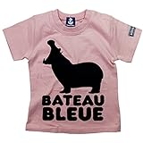 《初夏盛夏対応》 BateauBleue(バトーブルー) 天竺かばさんPt半袖Tシャツ 90cm /Pk NO.AH-1651304