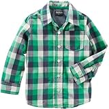 OSHKOSH(オシュコシュ) プラッドボタンフロントシャツ プラッド トップス長袖シャツ 12歳【並行輸入】