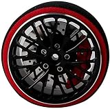 RCモデル用 RC模型用 ステアリングホイール プロポセット リモートコントロール車 コントローラーハンドウォール ハンドホイール ハンドル ランナー メタル プロポ・パーツ for FUTABA 3PV 4PV 4PL S 4PX R 7PX適用 (黒)