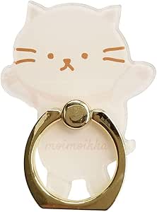 Moimoikka スマホリング Hug Me 柴犬 しば 犬 動物 アニマル キャラクター スマホ ホルダー スタンド機能 バンカーリング おしゃれ かわいい スマホアクセサリー スマホグッズ スマートフォン タブレットの落下防止に Sslink ホールド Amazon