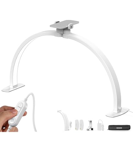 Amazon.co.jp: デスクライト LED クランプ式 、ハーフムーン ライト360