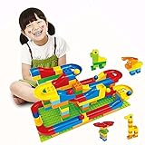 コロコロ玉落とし ビーズコースター スロープトイ レゴブロック兼用 積み木 47pcs 基本セット 幼児 落とすおもちゃ 子ども 知育玩具 By Baby Zone®