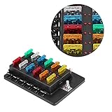 【12ウェイ 回路カーボート】ウェイヒューズボックス コンパウンド ATCブレードヒューズボックス 回路カーボート 12ウェイ回路 ヒューズセット ブレードのヒューズボックスホルダー