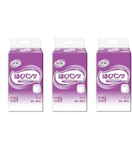 Amazon | リフレ はくパンツ レギュラーLLサイズ 16枚×6袋 大人用
