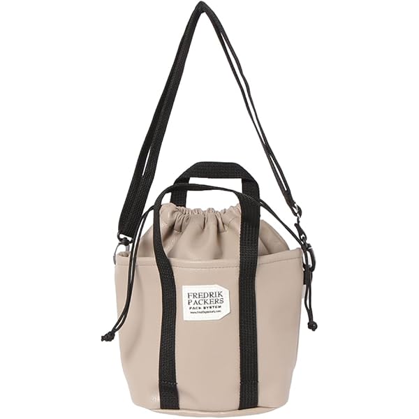 【*p(R)ojectR®】Drawstring 2way bag EX] VEGAN LEATHER SHOULDER DRAWSTRING BAG