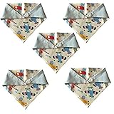 5パックスーパーソフトベビーBibsバンダナDrool Bib for Babies 100 %コットン