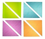 (Triangle, 05 - Clear Colors) - Classic 25cm Triangle Baseplates by Strictly Briks Building Brick Ba
