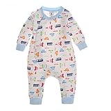 エルフ ベビー(Fairy Baby)新生児パジャマ ベビー服カバーオールロンパース 秋冬 長袖 出産祝い 6M ブルー