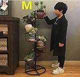 レインボーフラワースタンド 床型マルチ階建ての木製のフラワーフレームレトロ階段コーナーいくつかを過ごした (サイズ さいず : M)