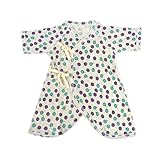 (ocean&ground)オーシャン＆グラウンド コンビ肌着 新生児 半袖 肌着 短肌着 1620127 APPLE DOT ベビー 赤ちゃん 半袖ロンパース 女の子 男の子 ボディスーツ 肌着