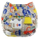 One Size Snap Pocket Diapers (Traffic) by Blueberry [並行輸入品]
