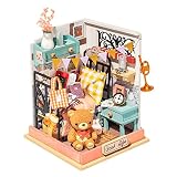 つくるんです® 日本語説明書付 DIY ミニチュアハウス ドールハウス スイートホームシリーズ (ミニベッドルーム)