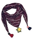 冬厚い子供暖かい三角形のスカーフ、ワインレッドストライプ