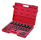 Sunex 2824 1/2-Inch Drive Deep Impact Socket Set, 24-Piece [並行輸入品]