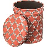 ペール缶スツール ( 収納付きスツール ) スチール ( インテリア家具 ) JAM-236OR オレンジ