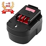 BLACK&DECKER 互換バッテリー ブラックアンドデッカー 12v バッテリー HPB12 3000mAh A12 A12EX A12-XJ A1712 B-8315 BD-1204L BD12
