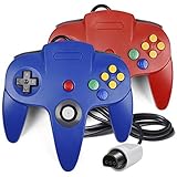 iNNEXT N64コントローラー クラシック 有線 N64 64ビット ゲームパッド ジョイスティック ウルトラ64ビデオゲームコンソール用 2個パック
