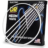 DR Strings NWE-9/46 DR Neonエレクトリックギター弦、ライト/ミディアム、ホワイト