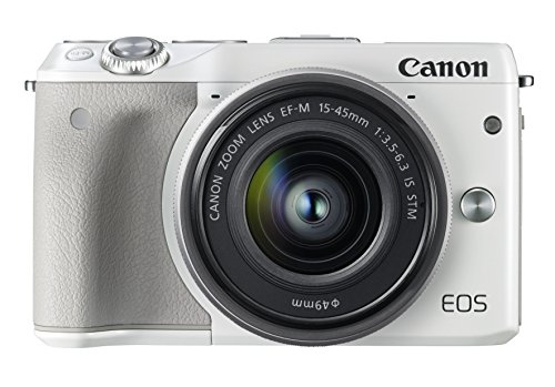 Canon Mirrorless Camera EOS M3 24.2MP White EF-M15-45mm F3.5-6.3