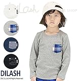 (ディラッシュ) DILASH長袖ポケットＴシャツ/春 ロンＴ 120 ネイビー