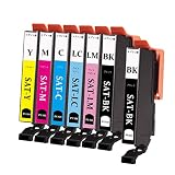 エプソン用 EPSON 互換インク SAT互換インク SAT-6CL(BK/C/M/Y/LC/LM)6色1セット+1ブラック(合計7本)対応機種:EP-712A /EP-713A /EP-714A /EP-812A /EP-813A /EP-814A 等【大容量/残量表示/個包装】