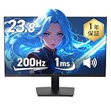 Smart Basic(スマートベーシック) ゲーミングモニター 23.8インチ 200Hz IPS ブルーライト軽減機能 オーバードライブ機能 スピーカー内蔵 ブラック G24F4FK