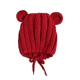 耳付き赤ちゃんニット帽 ベビーニット帽 キッズニット帽 あったかニット帽 子ども帽子　ベビー帽子　キッズ帽子　新生児帽子　ベビー かわいい ニット帽子【韓国子供服】赤ちゃん 帽子 キッズ リブ編み 耳