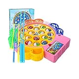 [Huluwa]Huluwa Fishing Game Fishing Educational Games with Music & Autorotation for Toddlers Childre