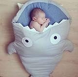 Envelope Newborns Baby Shark Sleeping Bag For Winter Strollers Bed Swaddle Blanket Wrap Cute Cartoon