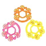 Domybest　子供おもちゃ　ガラガラ　ハンドベル　ラトル　カラフル　知育 音楽おもちゃ　手を振る楽器玩具　聴覚　視覚刺激　ランダムカラー