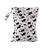 Ochine　赤ちゃん専用防水おむつ収納バッグ　ジッパーデザイン　可愛いプリント　柔らかい 環境保護 おむつ収納バッグ