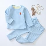 Zvonimir_a ベビー 男の子　女の子 パジャマ 裏起毛 防寒　春秋冬向け 普段着 ルームウエア 2点セット