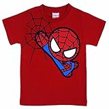 スパイダーマン 半袖Tシャツ 子供 マーベル MARVEL コスパ fo-ht09 100 レッド