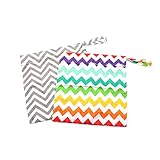 Huele Nappyオーガナイザーバッグ、ベビーウェットとドライ布おむつバッグファスナー、2pcs