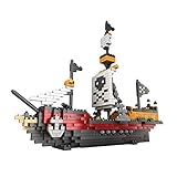 海賊船ブロック　積み木　ミニブロック　小型ブロック（白）