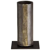 信楽焼 波紋金彩 黒（黒板付） 花器・花瓶 化粧箱入り