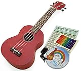 ウクレレ 初心者 入門8点セット ソプラノ マイカイ MKU-1 レッド(RD) Maika'i Aria アリア(カラーバリエーション)(u)