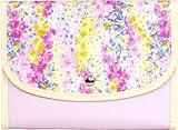 ポーチェ(pouche) 母子手帳ケース ジャバラ 防水 ブルームガーデン (パープル)