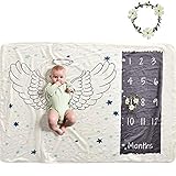 Lemonda ベビーシーツ 新生児 写真撮影 可愛い 高品質なポリエステルウール製 小道具 百日記念 写真立て 背景 柔らかい ふわふわ 敷物 思い出 寝相アート 誕生日 記念日 お祝い 出産祝い 